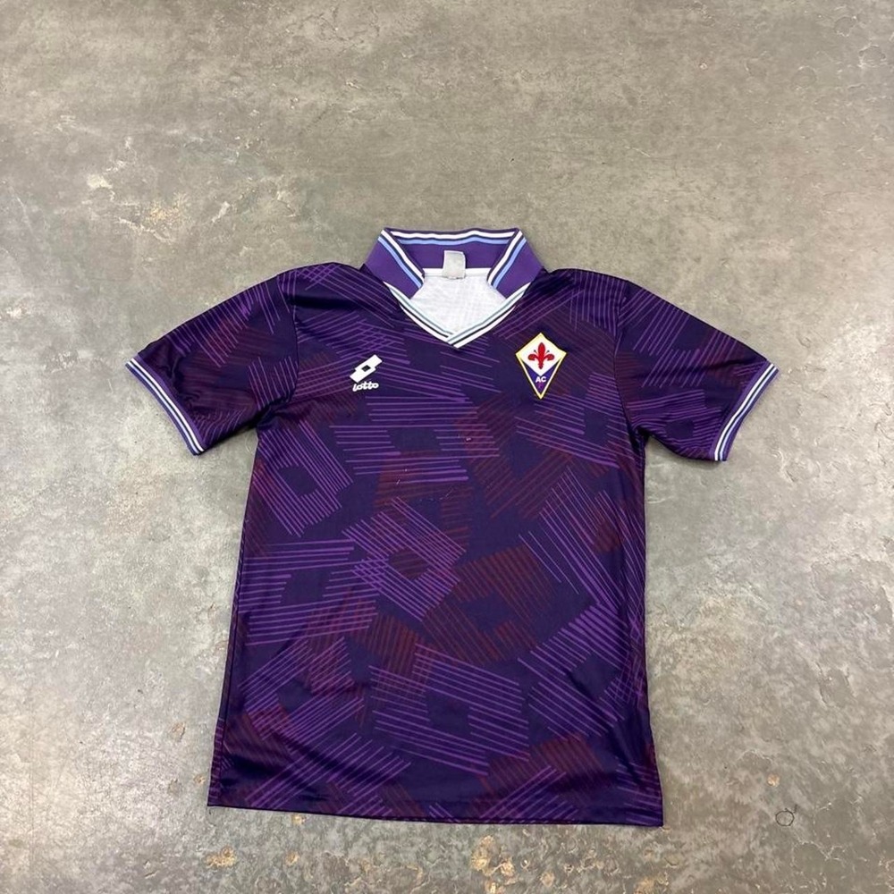 vintage 1992–1993 ACF Fiorentina Home/Away retro football jersey made by Lotto